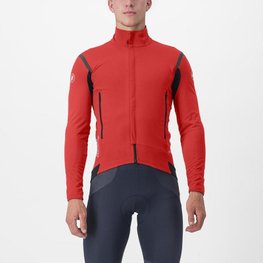 CASTELLI Cycling thermal jacket - PERFETTO RoS 2 - red