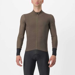 CASTELLI Cycling winter long sleeve jersey - FLIGHT LS AIR - green