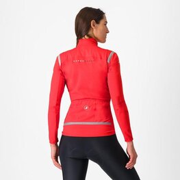 CASTELLI Cycling thermal jacket - PERFETTO ROS 2 W - red