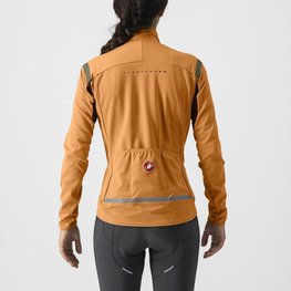 CASTELLI Cycling thermal jacket - PERFETTO ROS 2 W - orange