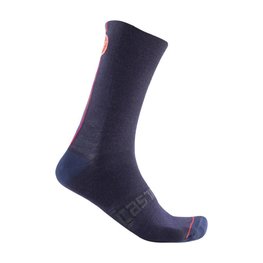 CASTELLI Cyclingclassic socks - RACING STRIPE 18 - blue