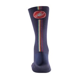 CASTELLI Cyclingclassic socks - RACING STRIPE 18 - blue
