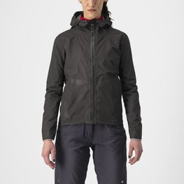 CASTELLI waterproof jacket - TRAIL ENDURANCE GT - black