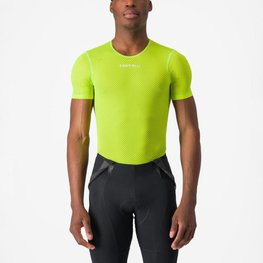 CASTELLI Cycling short sleeve t-shirt - PRO MESH 2.0 - yellow