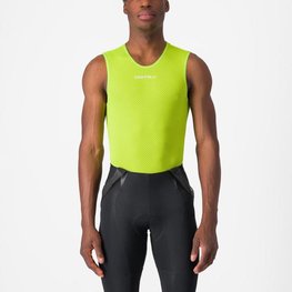 CASTELLI Cycling sleeve less t-shirt - PRO MESH 2.0 - yellow