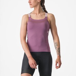 CASTELLI Cycling tank top - BAVETTE TOP - purple