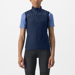 CASTELLI Cycling gilet - UNLIMITED W PUFFY - blue