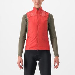 CASTELLI Cycling gilet - UNLIMITED W PUFFY - red