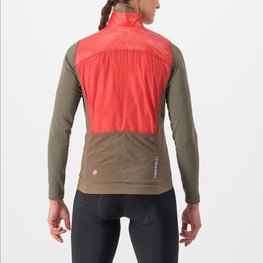 CASTELLI Cycling gilet - UNLIMITED W PUFFY - red
