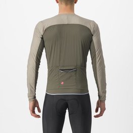 CASTELLI Cycling thermal jacket - FLY JACK-SEY - beige