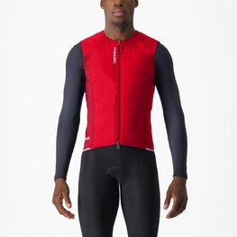 CASTELLI Cycling gilet - FLY - red