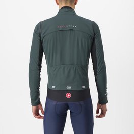 CASTELLI Cycling thermal jacket - ALPHA DOPPIO RoS - green