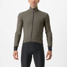 CASTELLI Cycling thermal jacket - ALPHA FLIGHT ROS - brown