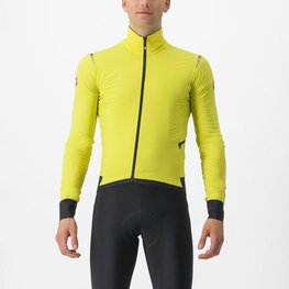 CASTELLI Cycling thermal jacket - ALPHA FLIGHT ROS - yellow
