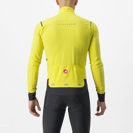 CASTELLI Cycling thermal jacket - ALPHA FLIGHT ROS - yellow
