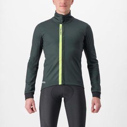 CASTELLI Cycling thermal jacket - ENTRATA - green