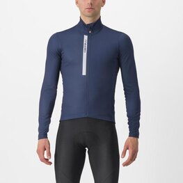 CASTELLI Cycling winter long sleeve jersey - ENTRATA THERMAL - blue