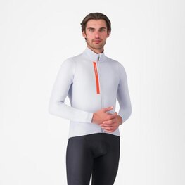 CASTELLI Cycling winter long sleeve jersey - ENTRATA THERMAL - silver