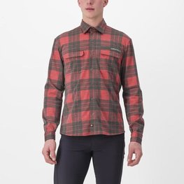CASTELLI shirt - UNLIMITED FLANNEL - red