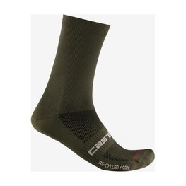 CASTELLI Cyclingclassic socks - RE-CYCLE THERMAL 18 - brown