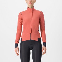 CASTELLI Cycling thermal jacket - ALPHA FLIGHT ROS W - red