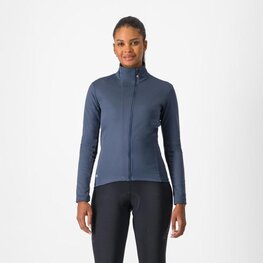 CASTELLI Cycling thermal jacket - TRANSITION 2 W - blue