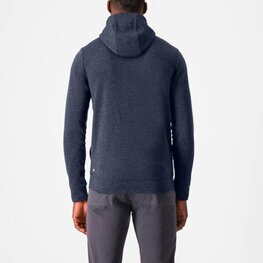 CASTELLI hoodie - MILANO 2 FULL ZIP FLEECE - blue