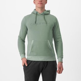 CASTELLI hoodie - LOGO HOODIE - light green