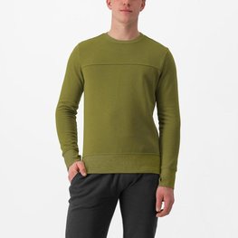CASTELLI pullover - LOGO SWEATSHIRT - green