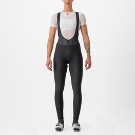 CASTELLI Cycling long bib trousers - ENTRATA W - black
