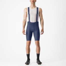 CASTELLI Cycling bib shorts - ESPRESSO - blue