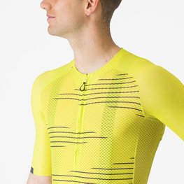 CASTELLI Cycling short sleeve jersey - CLIMBER´S 4.0 - yellow