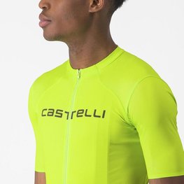 CASTELLI Cycling short sleeve jersey - PROLOGO LITE - yellow