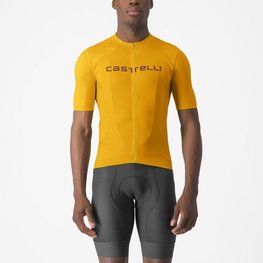 CASTELLI Cycling short sleeve jersey - PROLOGO LITE - yellow