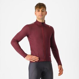 CASTELLI Cycling thermal jacket - ESPRESSO AIR - bordeaux