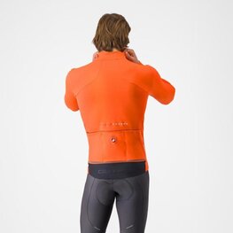 CASTELLI Cycling thermal jacket - PERFETTO AIR - orange