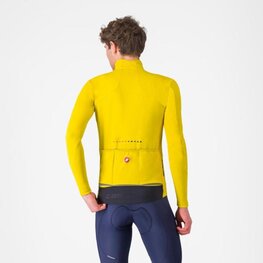 CASTELLI Cycling thermal jacket - PERFETTO AIR - yellow