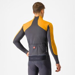 CASTELLI Cycling thermal jacket - PERFETTO AIR - orange