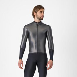 CASTELLI waterproof jacket - GABRA R LS - black