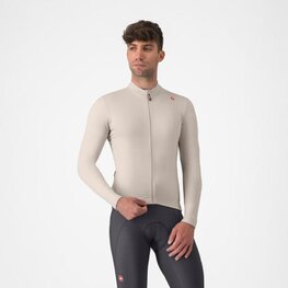 CASTELLI Cycling winter long sleeve jersey - ESPRESSO THERMAL - grey