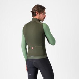 CASTELLI Cycling gilet - ESPRESSO - green