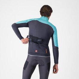 CASTELLI Cycling thermal jacket - UNLIMITED - light blue