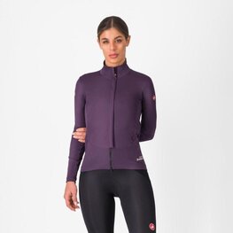 CASTELLI Cycling thermal jacket - PERFETTO AIR W - purple