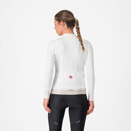 CASTELLI Cycling winter long sleeve jersey - ESPRESSO THERMAL W - white