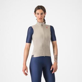 CASTELLI Cycling gilet - ESPRESSO W - grey