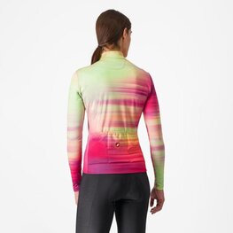 CASTELLI Cycling winter long sleeve jersey - PHASE - multicolour/pink