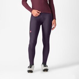 CASTELLI Cycling long bib trousers - ESPRESSO W DT - purple
