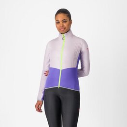 CASTELLI Cycling thermal jacket - UNLIMITED W - pink/purple
