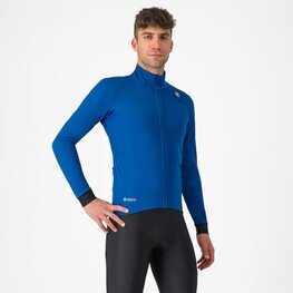 CASTELLI Cycling windproof jacket - SALTO - blue