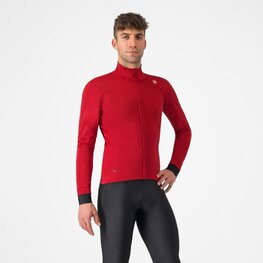 CASTELLI Cycling thermal jacket - SALTO - red